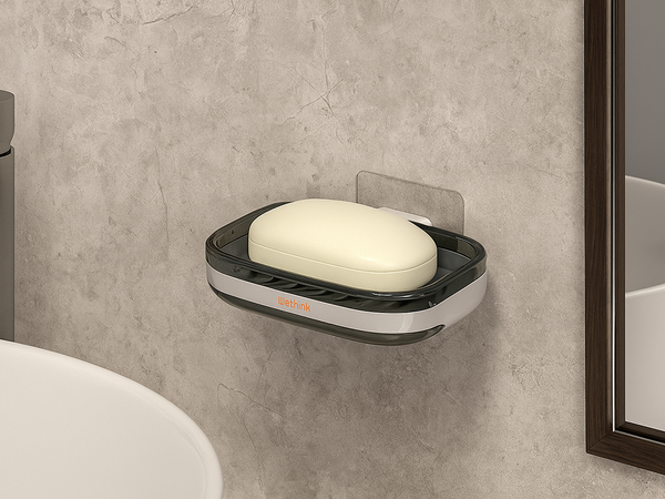 Porte-savon récipient drain d'eau pour baignoire mural sur pied