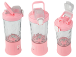 Blender do smoothie przenośny usb bezprzewodowy rozdrabniacz do lodu róż