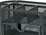 Desk organiser 8 compartments drawer cupboard shelves office metal
