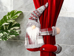 Gnome de noël gnome rideau fermeture auto-agrippante