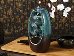 Șemineu ceramic parfumat cascadă tămâie aromaterapie + 10 fitiluri