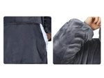 Sudadera caliente manta oversize xxl 2en1 piel gruesa suave bata con capucha
