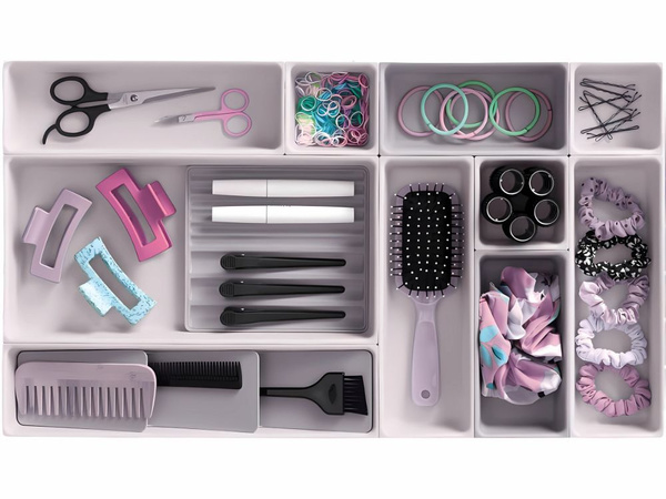 Grand organisateur de cosmétiques tiroir modulaire 12 pièces
