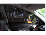 Mosquitera ventana trasera para coche negro 2pcs