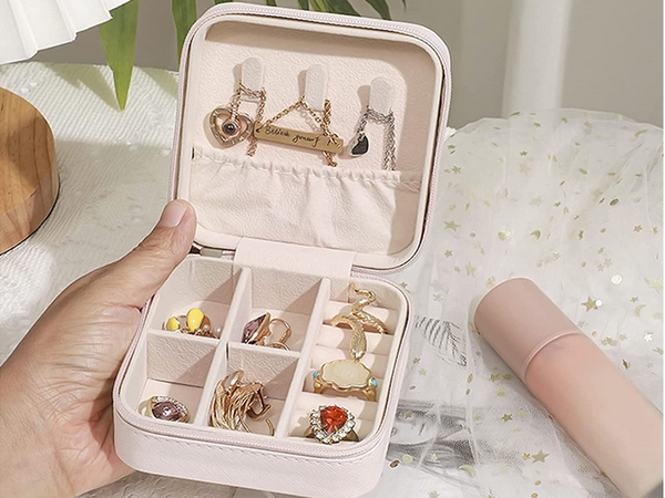 Kastes organizators juvelierizstrādājumu kaste rāvējslēdzēja kaste