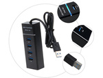 Rozbočovač usb 3.0 rozdeľovač portov 4 portový rozdeľovač adaptér adaptér