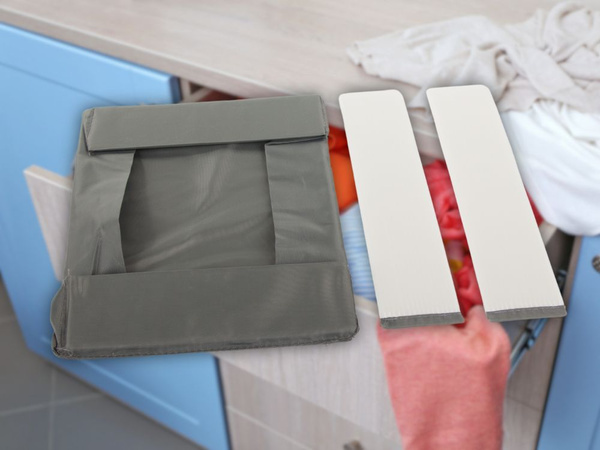 Organizador ropa interior para armario cajon gris universal