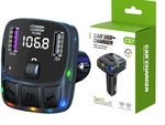 Auto mp3/wma ülevõtja 2xusb + usb c bluetooth 5.3 led qc 3.0