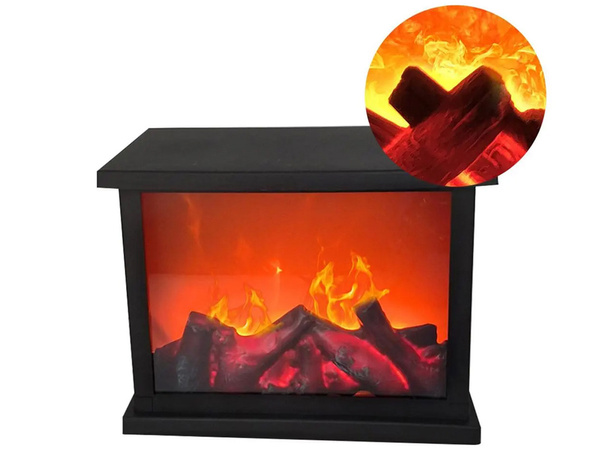 Kamin led laterne mit feuer beweglicher flamme lampe