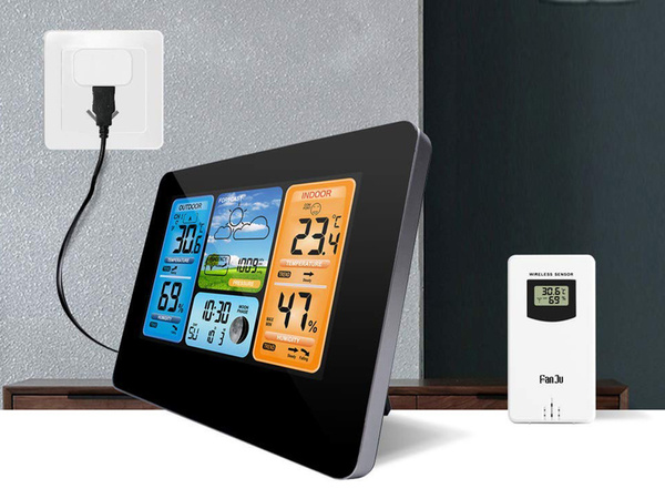 Stație meteo wireless higrometru dcf