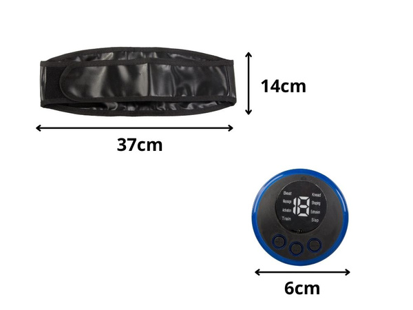 Electroestimulador de músculos abdominales cinturón de entrenamiento ems masajista abdominal modos