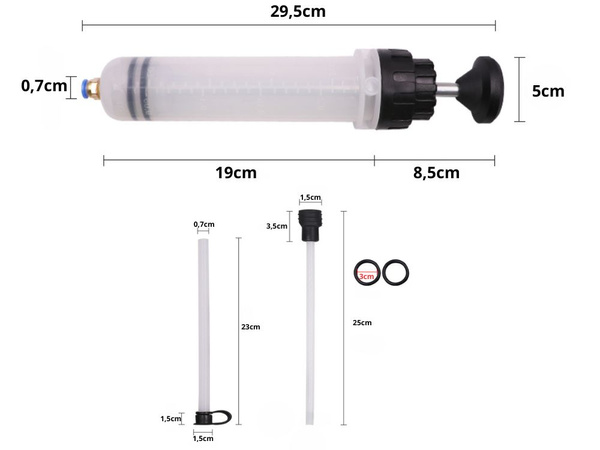 Õli süstal vedelikueemaldaja 200ml service manual workshop syringe