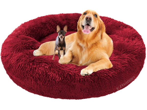 Lit pour chien pelucheux lit pour chat coussin doux lit pour canapé 80cm