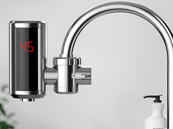 Electric water heater led rotating tap 3000w with temperature display