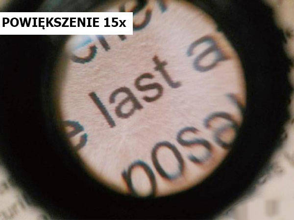 Lupa jubilerska zegarmistrzowska do oka 15x