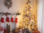Sapin de noël intérieur blanc chaud 500 leds 7 programmes