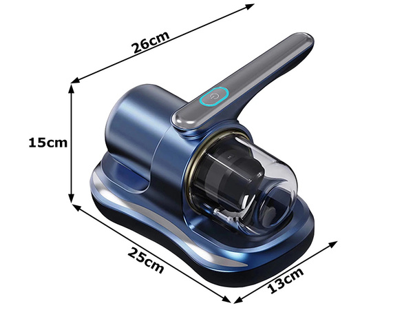 Ručný bezvreckový vysávač roztočov s filtrom pre alergikov uv lampa