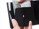 Cartera antirrobo rfid para hombre negra para tarjetas billetes ecopiel