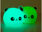 Led panda naktinė šviesa rgb liesti