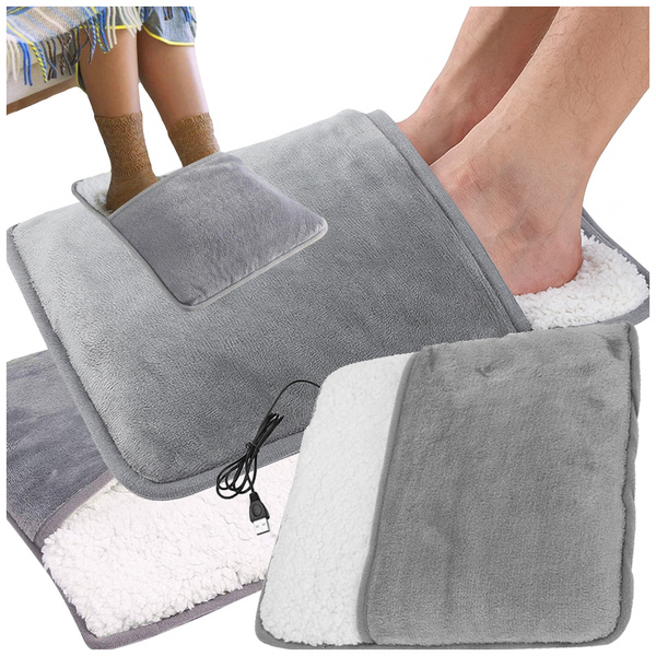 Coussin chauffant alimenté par usb pour les pieds et le corps tapis électrique doux