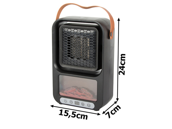 Faerlka thermo grelec električni grelec termostat 500w kamin robusten