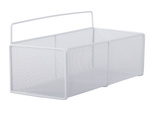 Cesta colgante organizador metálico estante colgante cocina blanco