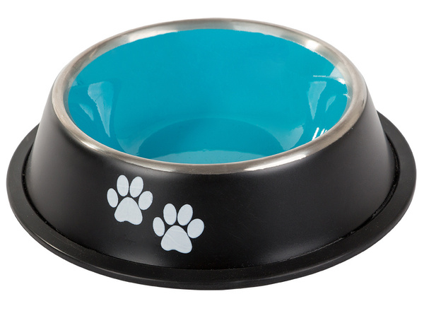 Comedero metálico antideslizante para perros grande 1l