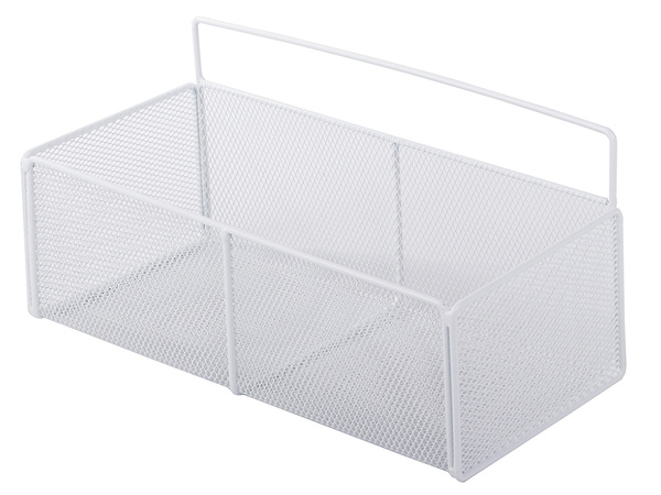 Koszyk wiszący kosz organizer metalowy zawieszany półka kuchenna biała