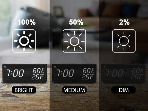 Elektroniskais modinātājs termometrs higrometrs