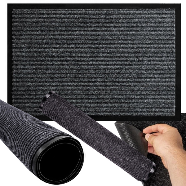 Pogumovaná rohožka na boty pod vchodové dveře domu 60 x 90
