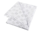 Mantel navidad estrellas blancas copos de nieve 140x220cm