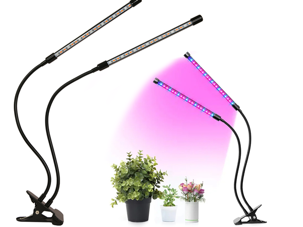 2x plant growth lamp 40 led timer usb clip