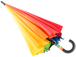 Large umbrella rainbow umbrella sturdy automatic