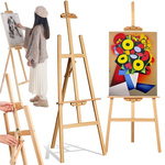 Didelis medinis lauko tapybos molbertas vaikams ir suaugusiesiems
