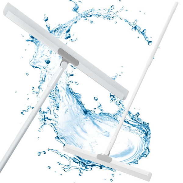 Recogedor de agua para suelos, ventanas y espejos con mango telescópico largo