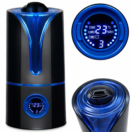 DIFFUSEUR DE PARFUM HUMIDIFICATEUR D'AIR AROMATHERAPIE ULTRASONIQUE LED TIMER