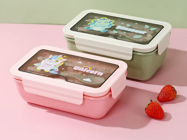 Boîte à lunch contenant pour le petit déjeuner pour l'école séparateurs couverts
