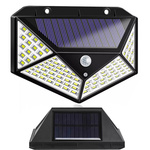 Lampă solară 100 led cu senzor de mișcare crepusculară