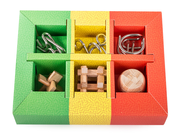 Logické hádanky kovové puzzle
