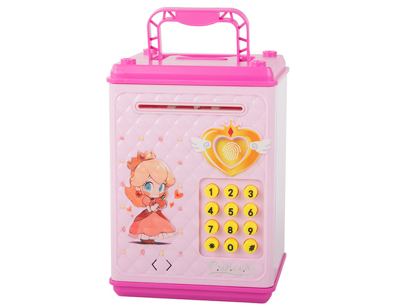 Money box cash machine code banknotes coins money pin code