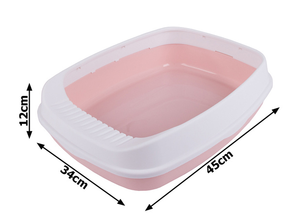 Soldna caja de arena para gatos abierta con marco inodoro para arena + pala grande
