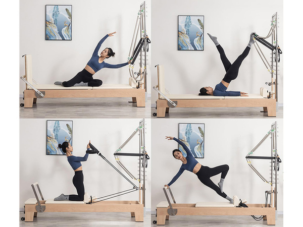 REFORMER PILATES CVIČENIE POSTEĽ FITNESS ZARIADENIA