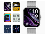 Smartwatch zegarek damski męski gumowy pasek sport bluetooth rozmowy szary