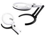 Loupe magnifying glass illuminated 1.8x 138mm