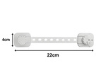 Lock for securing cupboards, drawers, furniture latches and doors against children
