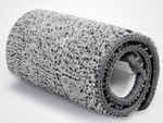 Balai à franges plat avec seau pliable en microfibre raclette pour sols 2 embouts