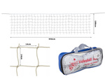 Volleyball net 9.5x1m with rope and beach sport bag