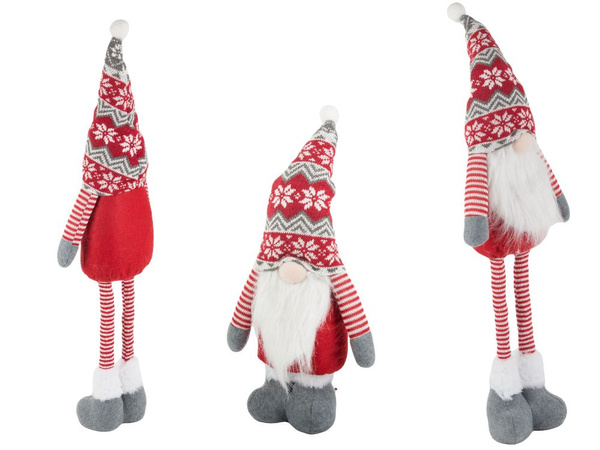 Skrzat krasnal gnom świąteczny teleskopowe reguowane nogi 50 - 70cm