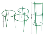 Support pour plantes en pot en forme d'anneau 3 anneaux