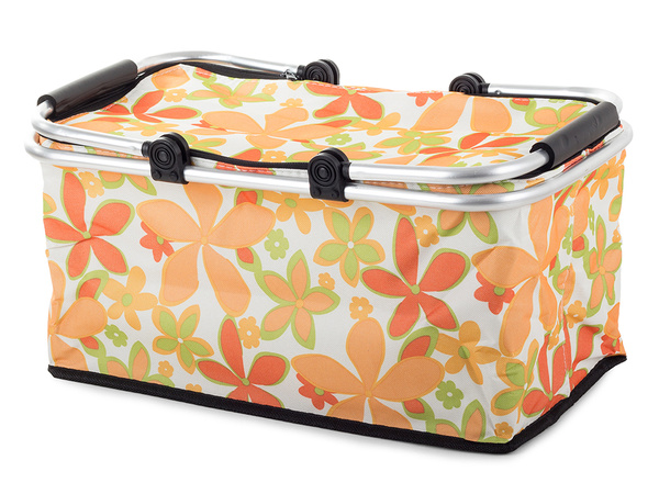 Thermal folding picnic basket insulating shopping basket